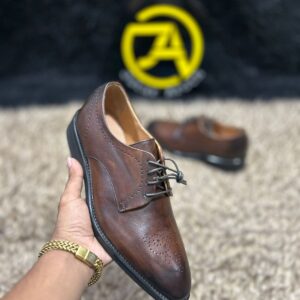 Panch Cut Leather Derby - Image 6