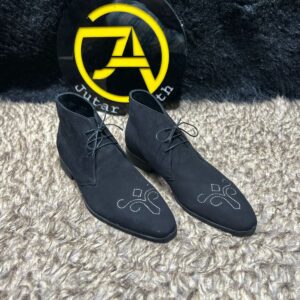 Suede Leather Dress Boots - Image 7