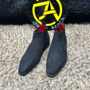 Suede Leather Chelsea Boots - Image 3