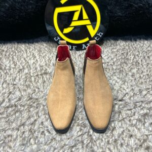 Suede Leather Chelsea Boots - Image 5