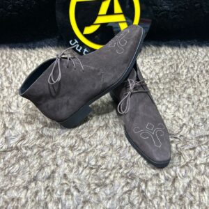 Suede Leather Dress Boots - Image 6