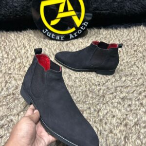 Suede Leather Chelsea Boots - Image 6