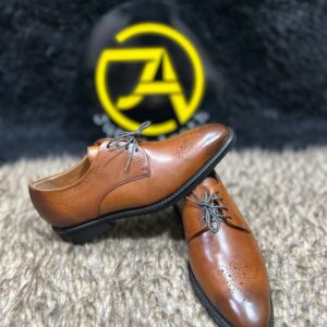 Panch Cut Leather Derby - Image 5